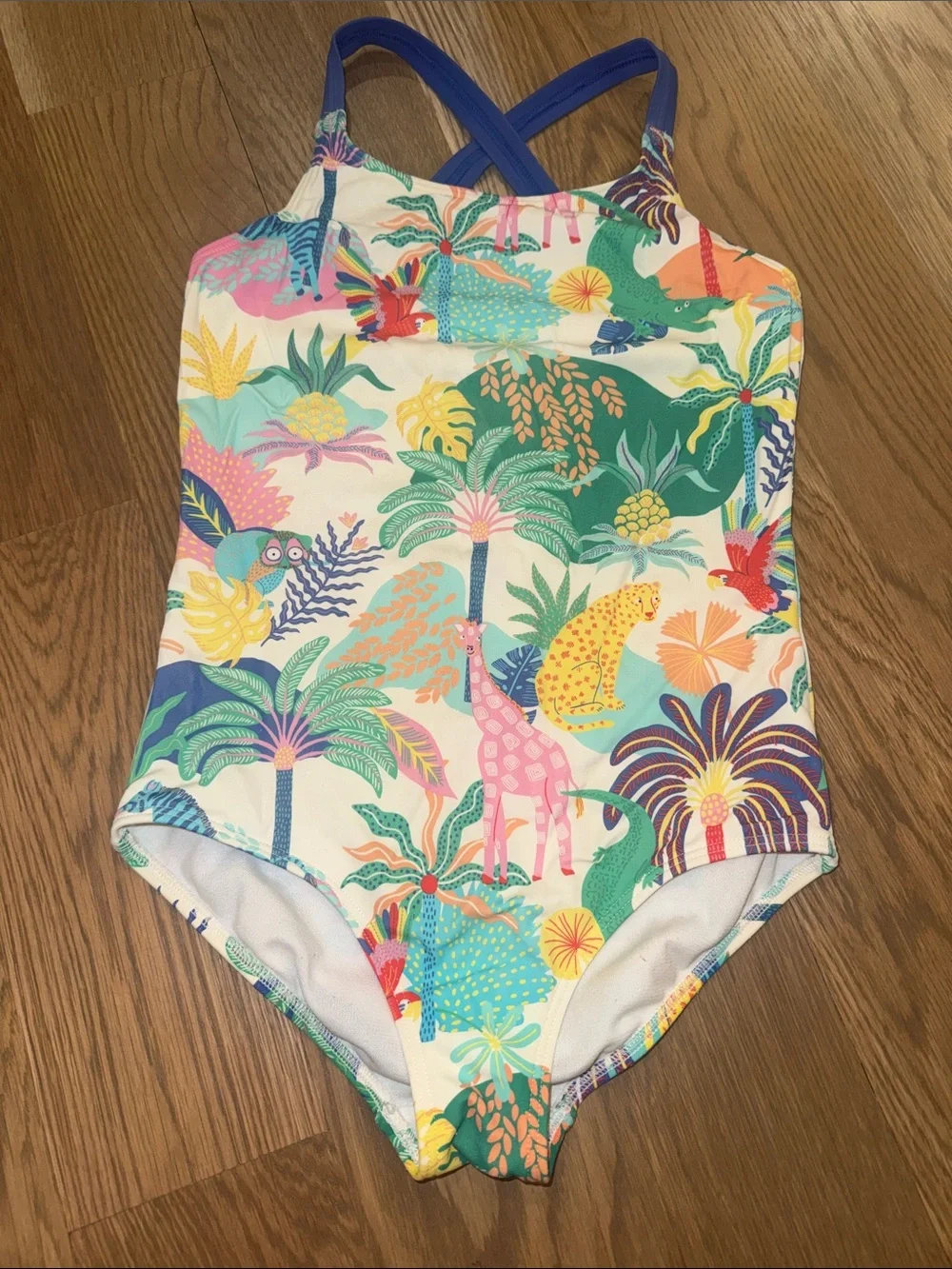 Mini Boden Jungle Theme One-Piece Swimsuit